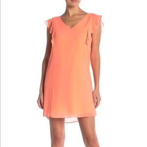 NWOT Naked Zebra Coral Orange Dress